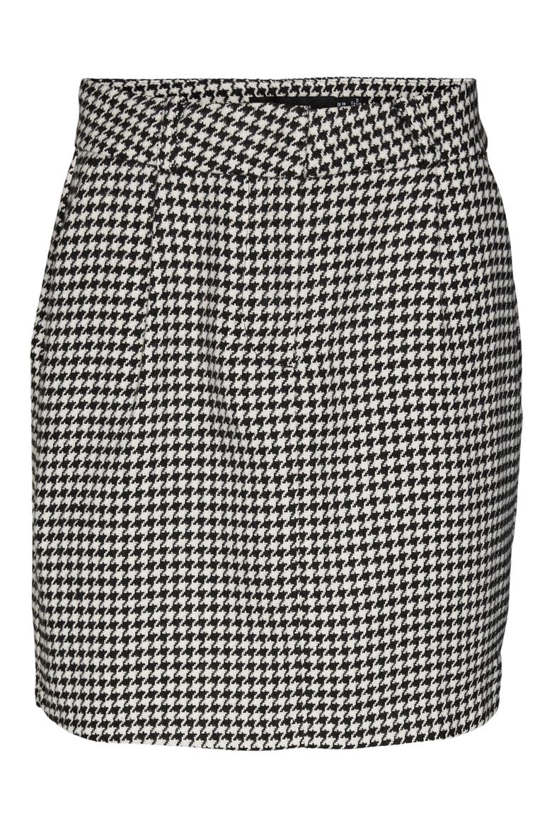 Harper Houndstooh Miniskirt, Alternate, color, BLACK CHECKS WHITE H