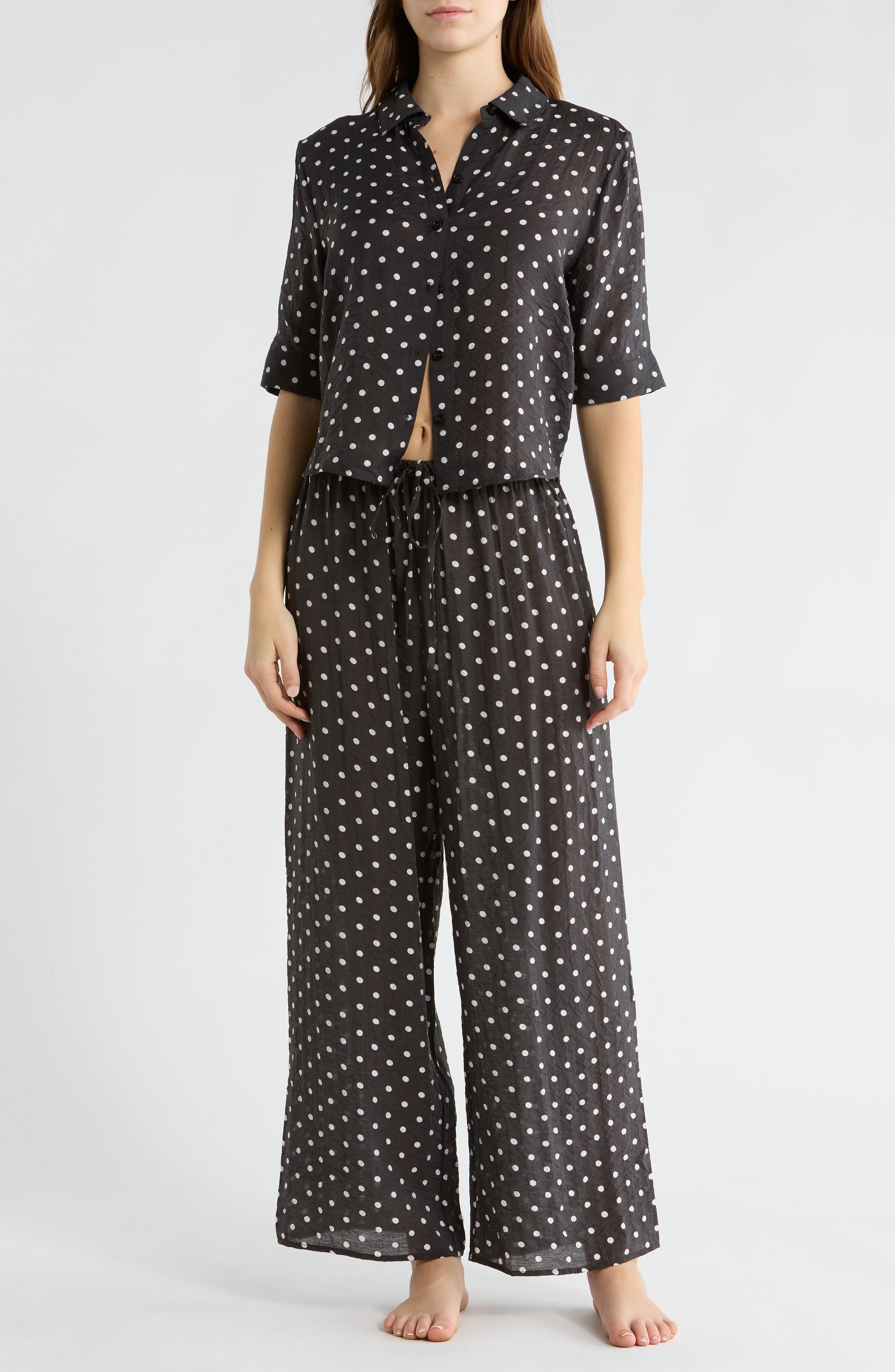 Abound Swim Cover-Up Shirt & Shorts