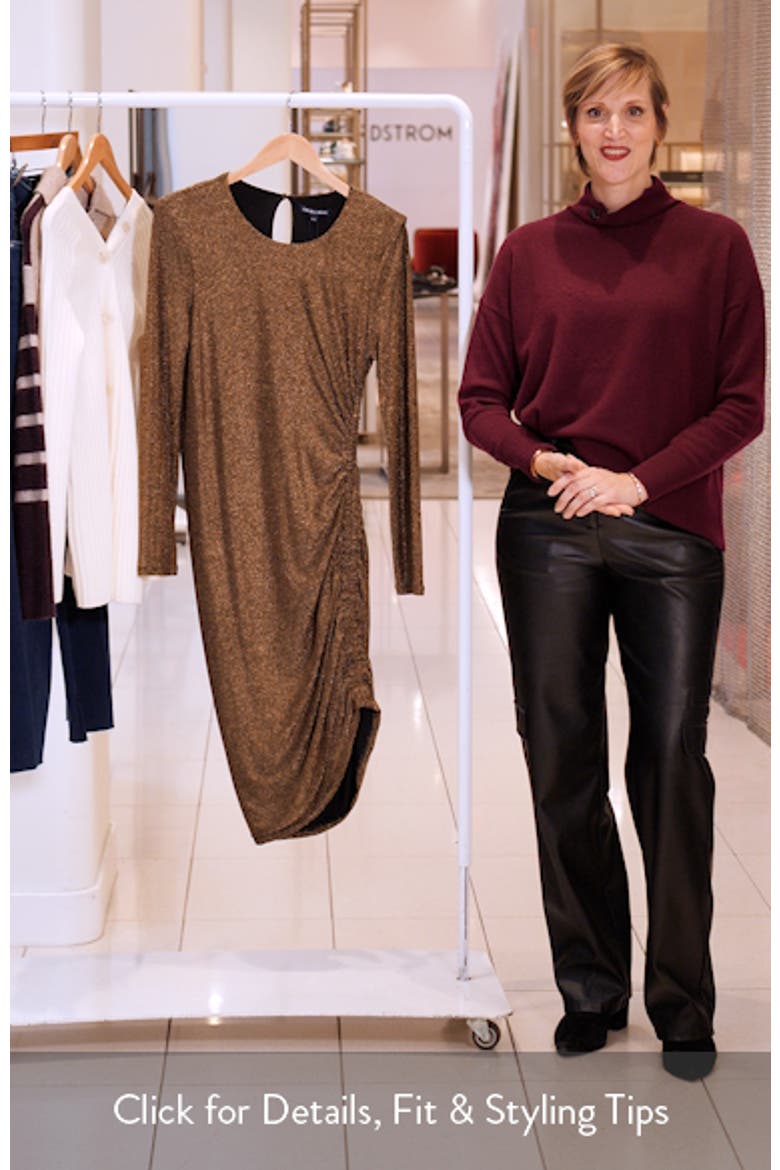 Cyrus Long Sleeve Ruched Body-Con Dress video