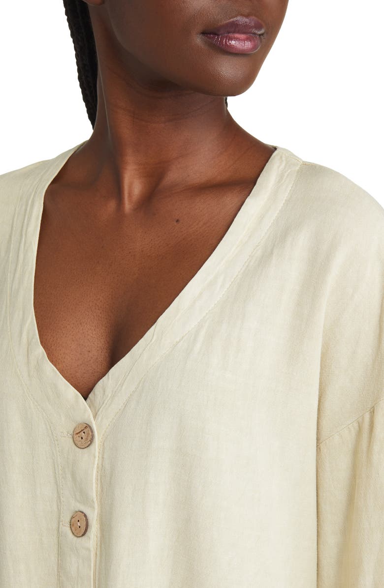 Rip Curl Patch Pocket Button-Up Shift Minidress, Alternate, color,