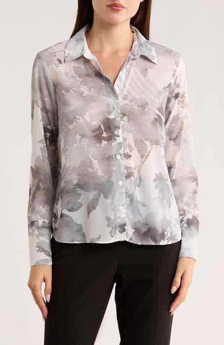1.STATE Floral Button-Up Shirt