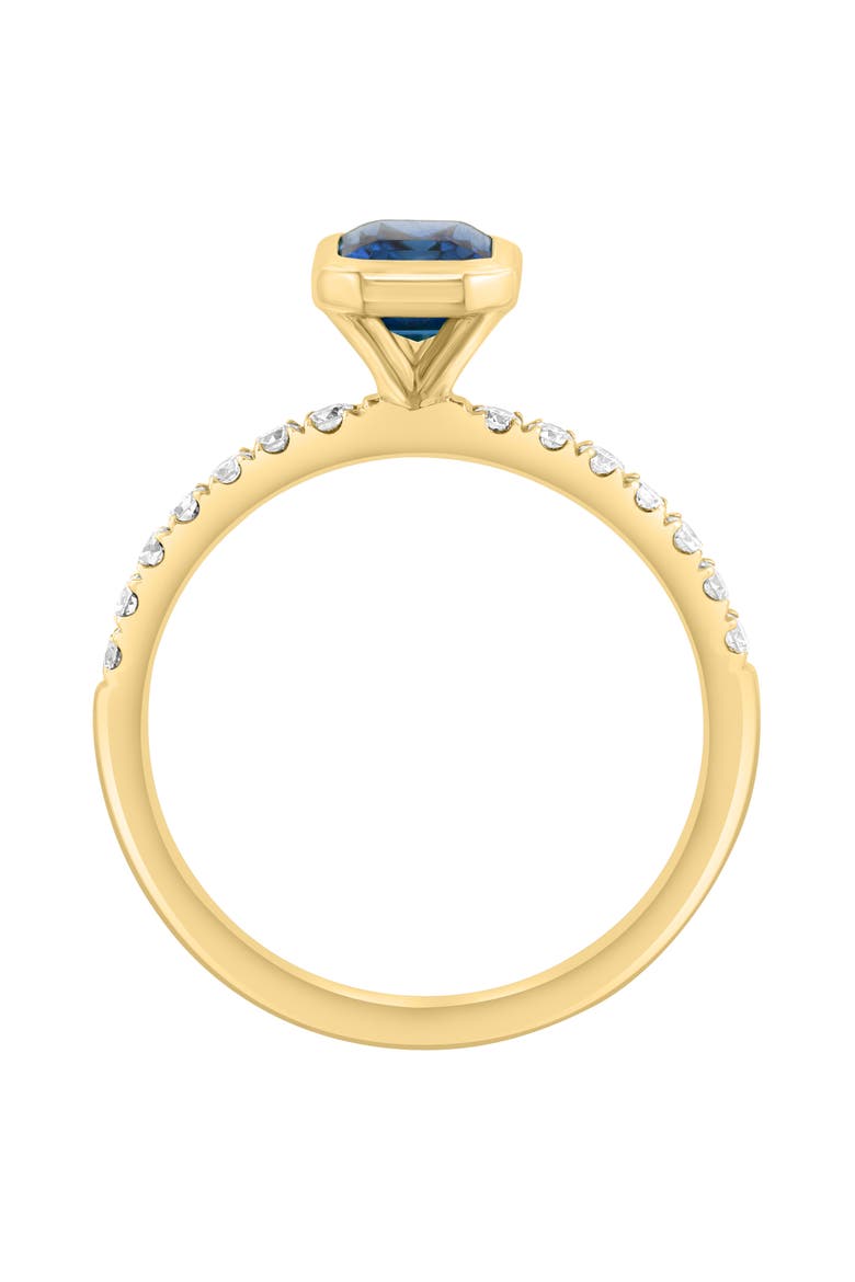 London Blue Topaz & Diamond Ring, Alternate, color, BLUE