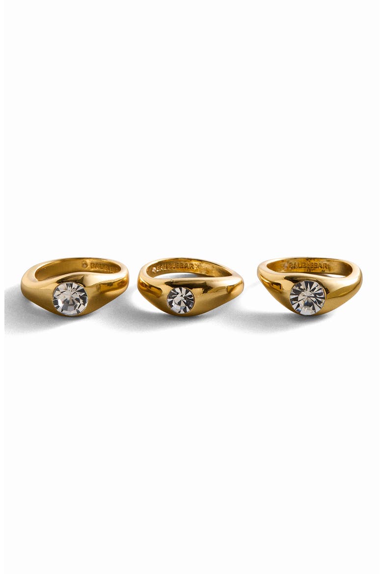 Abigail Set of 3 Rings, Main, color, CLEAR