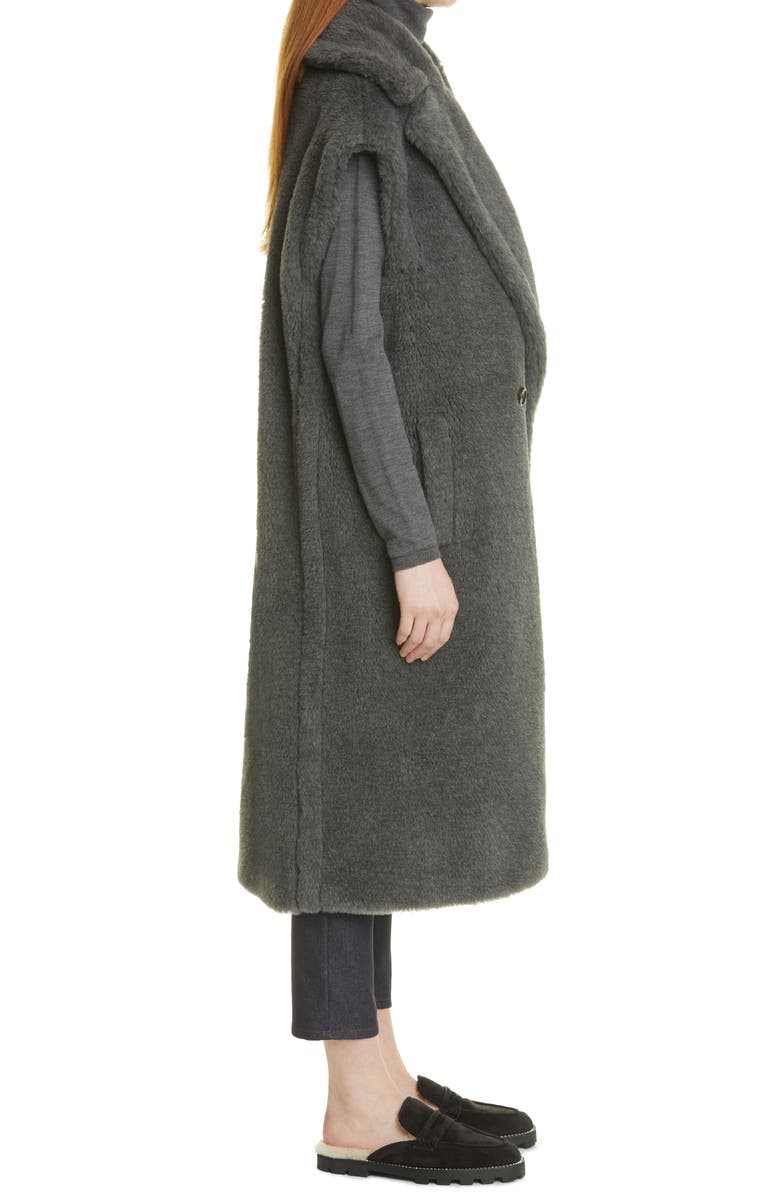 Max Mara Eclisse Double Breasted Alpaca Blend Gilet, Alternate, color, 001 Grigio Medio