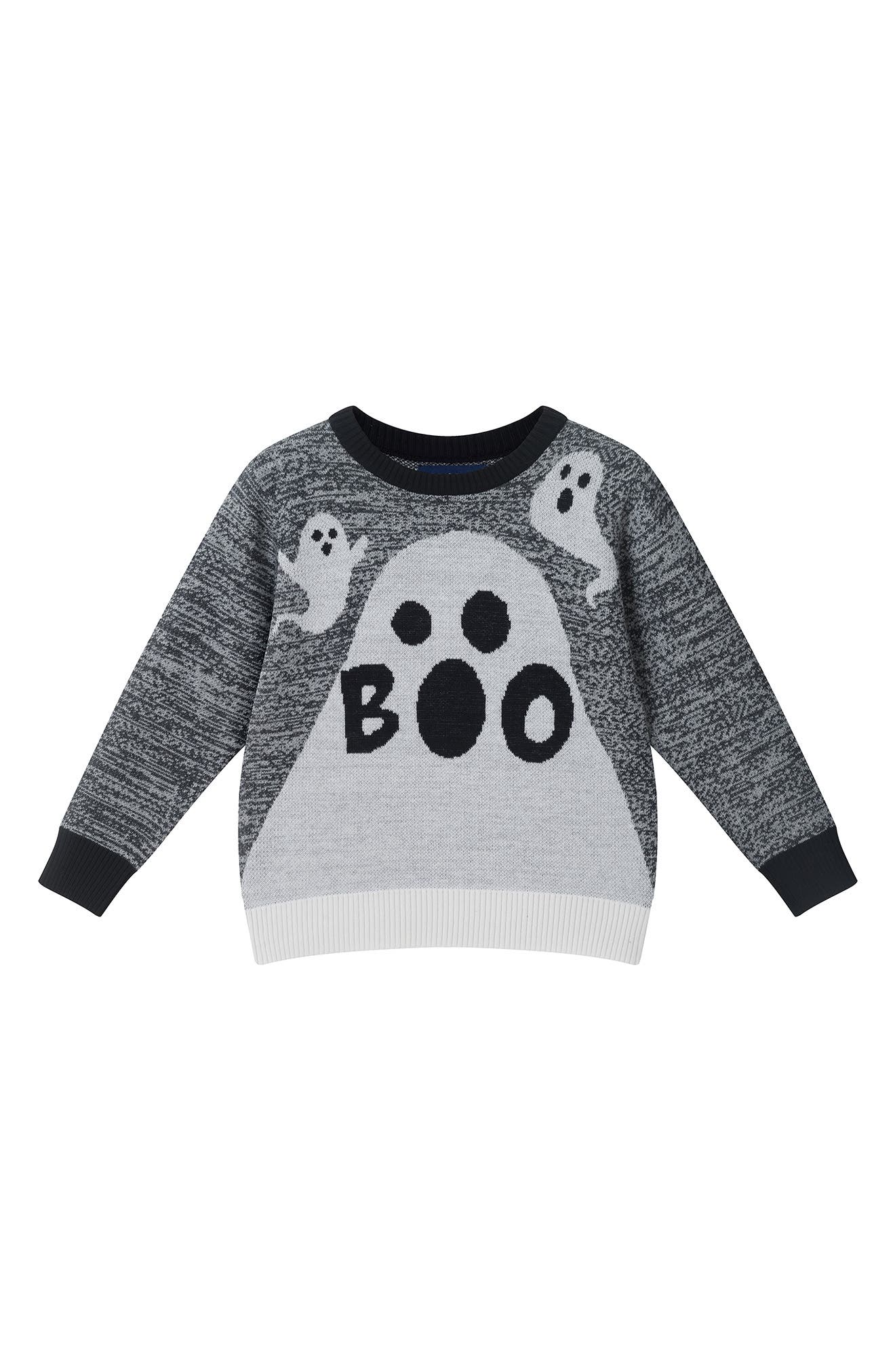 Kids' Festive Intarsia Cotton Sweater
