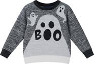 Andy & Evan Kids' Festive Intarsia Cotton Sweater