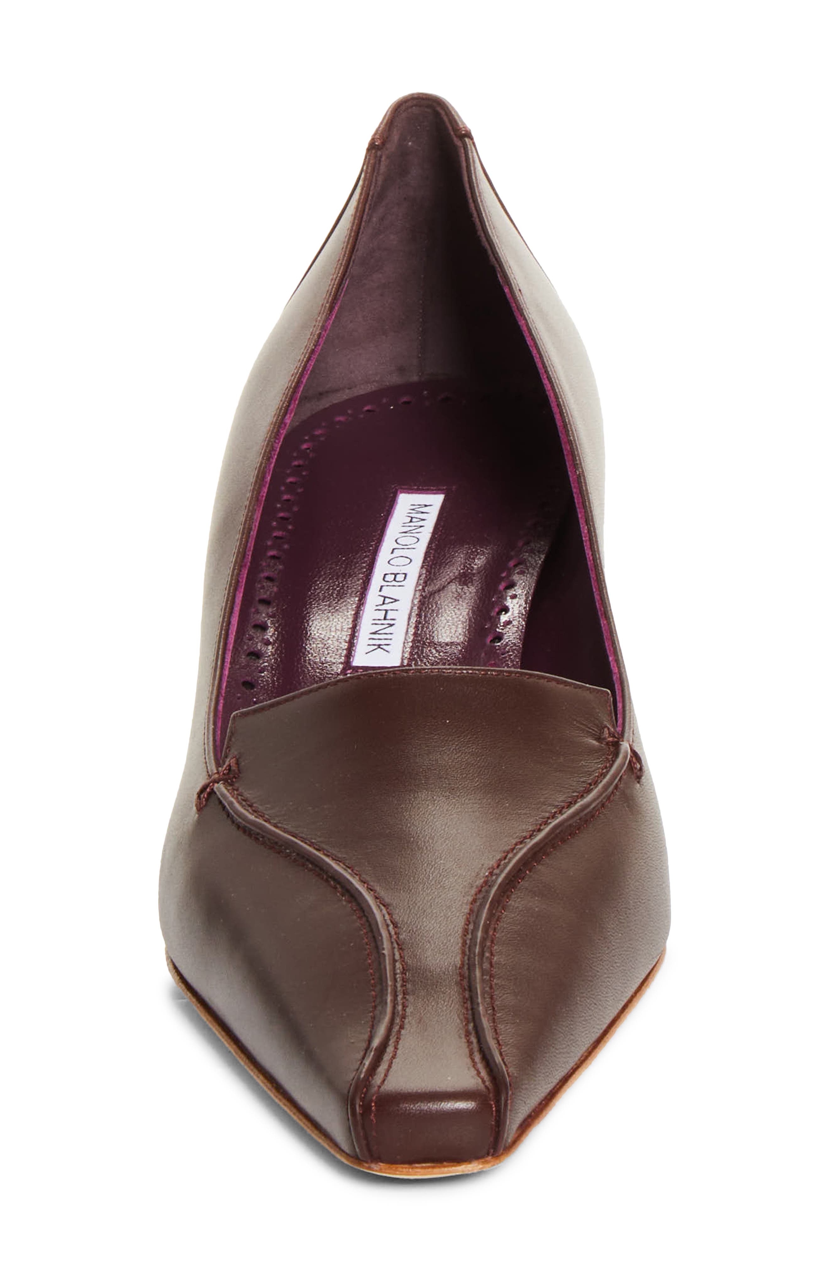 Manolo Blahnik Cleofelo Loafer Pump, Alternate, color, Dred 6025