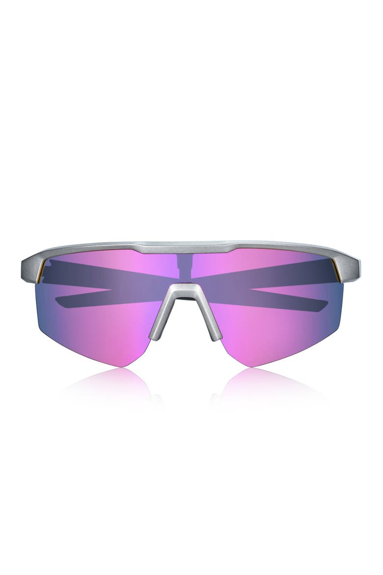 Nyxon Polarized Mens Sunglasses, Alternate, color, Silver/Purple