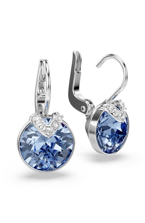 Swarovski Bella V Gold-tone Plated Drop Earrings In Blue