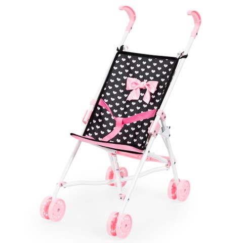 Buggy Umbrella Stroller, Hearts, for Dolls Up to 18 Inches