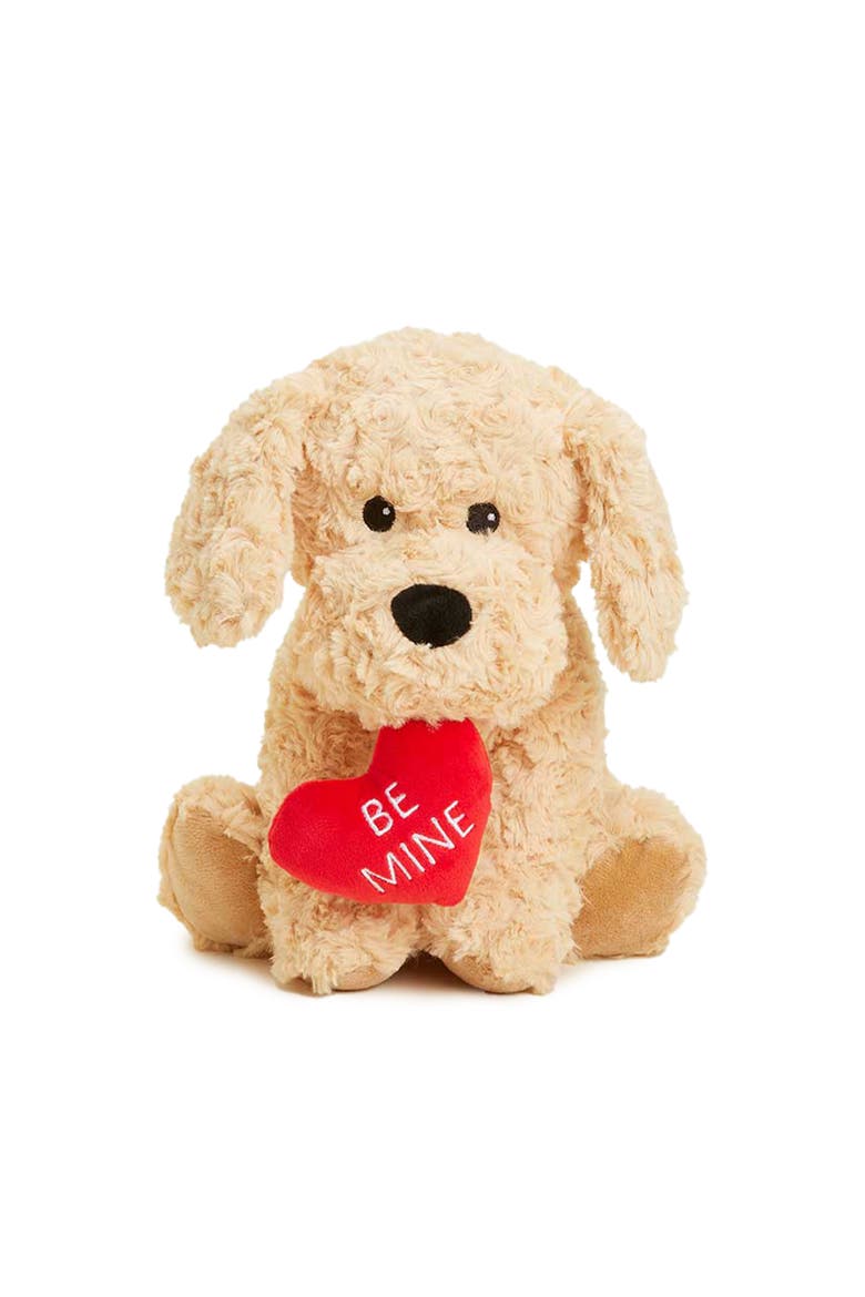 Be Mine Curly Dog Plush Toy, Alternate, color, Gold