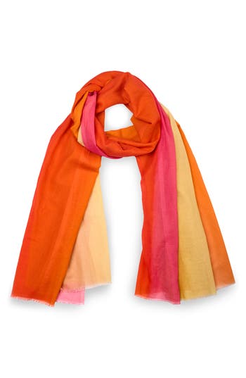 Saachi Summer Gradient Scarf In Orange