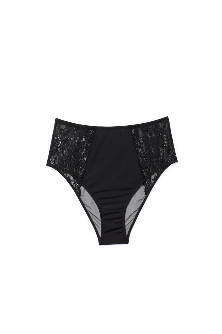 Joslyn High Waisted Panties, Main, color, Black