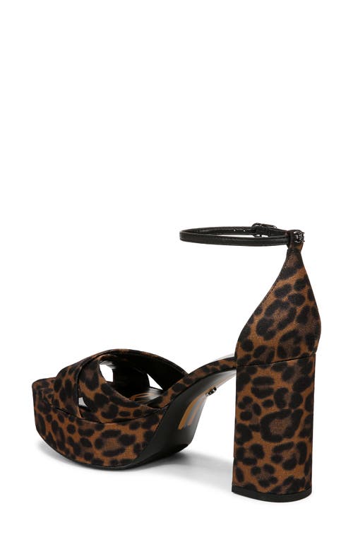 Sam Edelman Jullian Platform Heel Brown Multi Fabric In Brown Multi