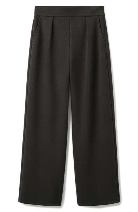 Pleated Elastic Waist Pants