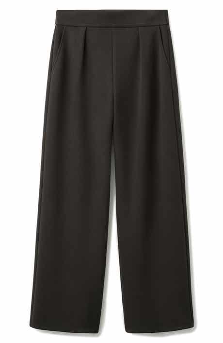 Pleated Elastic Waist Pants
