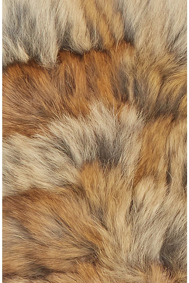 Mandy Genuine Rabbit Fur Open Top Mittens, Alternate, color, NATURAL HEATHER