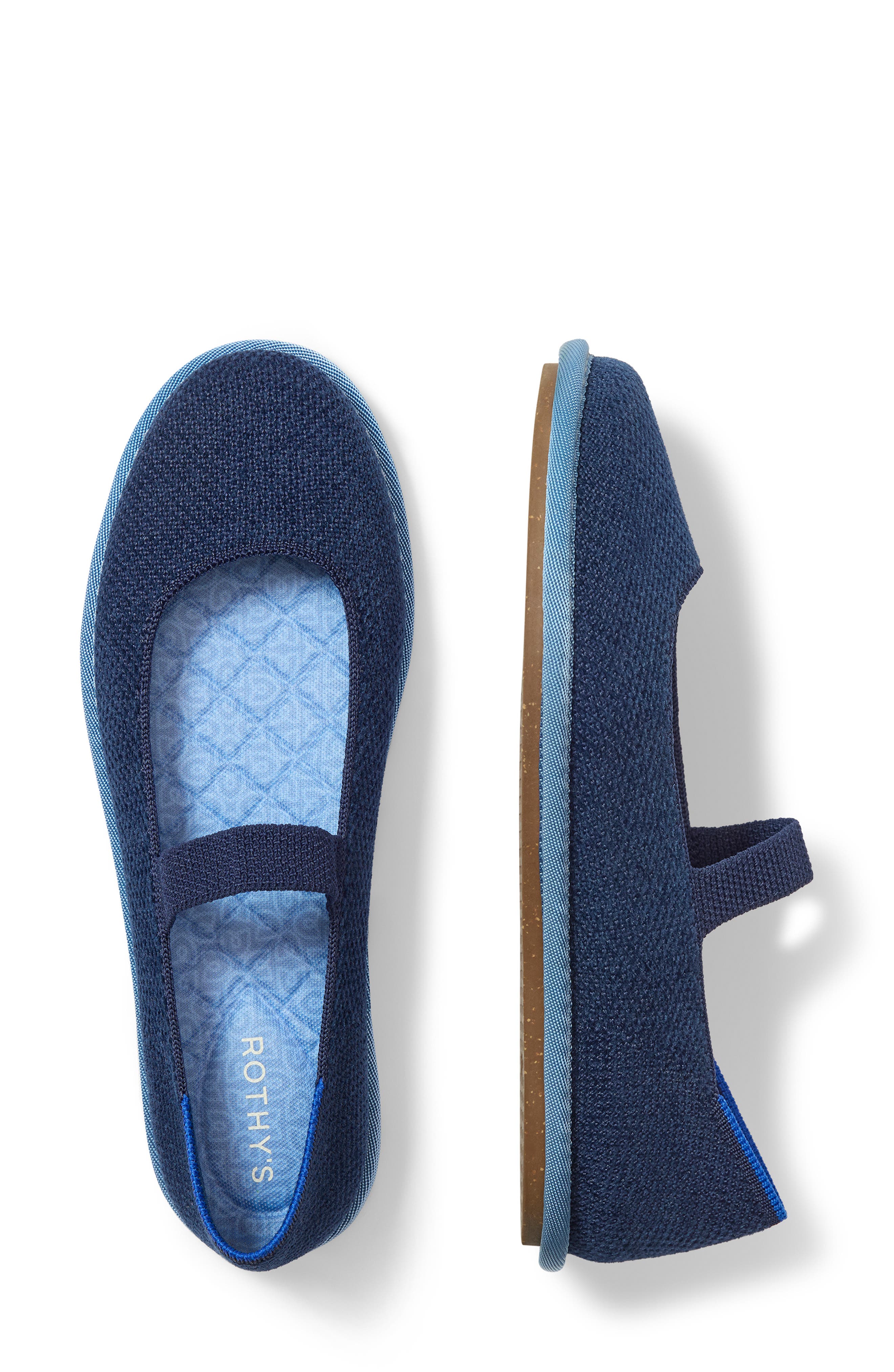 The Rothy's Cruiser Mary Jane Flat, Alternate, color, REVELVET NAVY