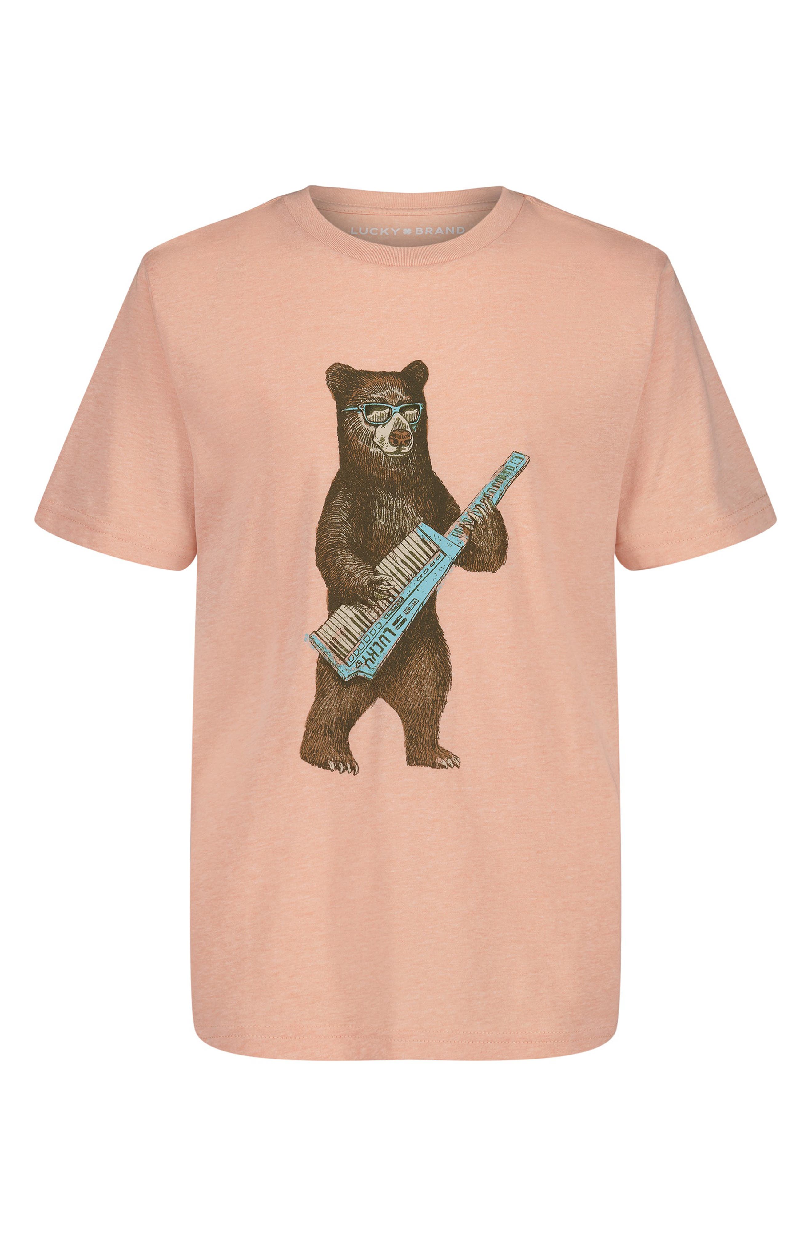 Lucky Brand Kids' Keytar Bear Short Sleeve T-Shirt