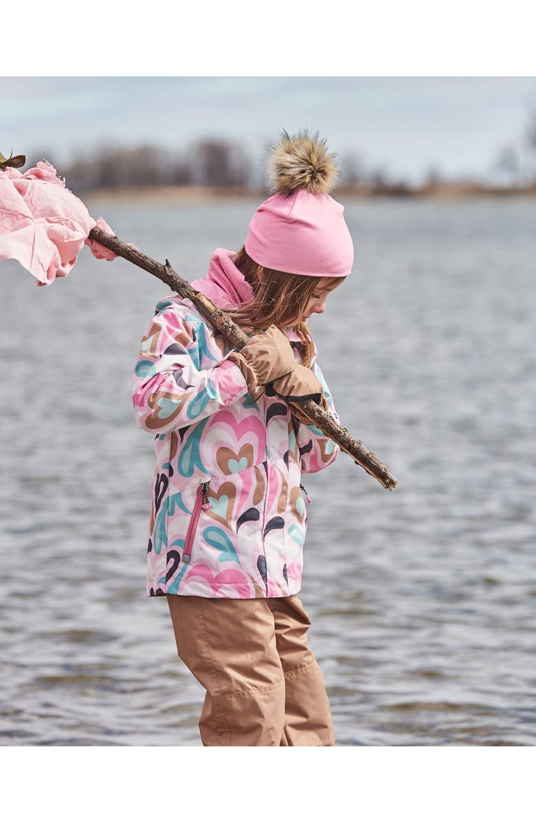 Deux par Deux Little Kids Unisex Mid-Season Mittens Beige, Alternate, color, 