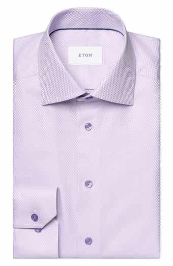Contemporary Fit Textured Solid Dress Shirt