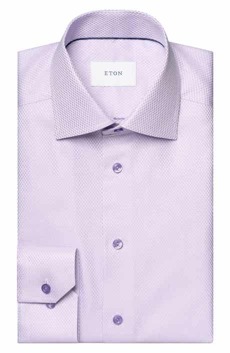 Contemporary Fit Textured Solid Dress Shirt