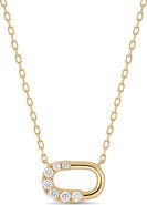 Bony Levy 18K Gold Varda Diamond Link Pendant Necklace