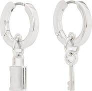 Kate Spade New York Asymmetrical Drop Huggie Hoop Earrings