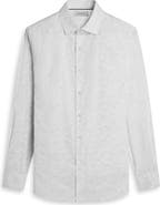 Bugatchi Axel Shaped Fit Geo Print Cotton Button-Up Shirt