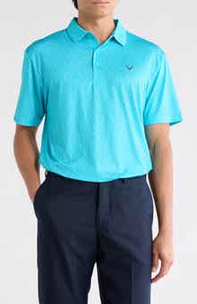 Callaway Mini Geometric Print Knit Golf Polo