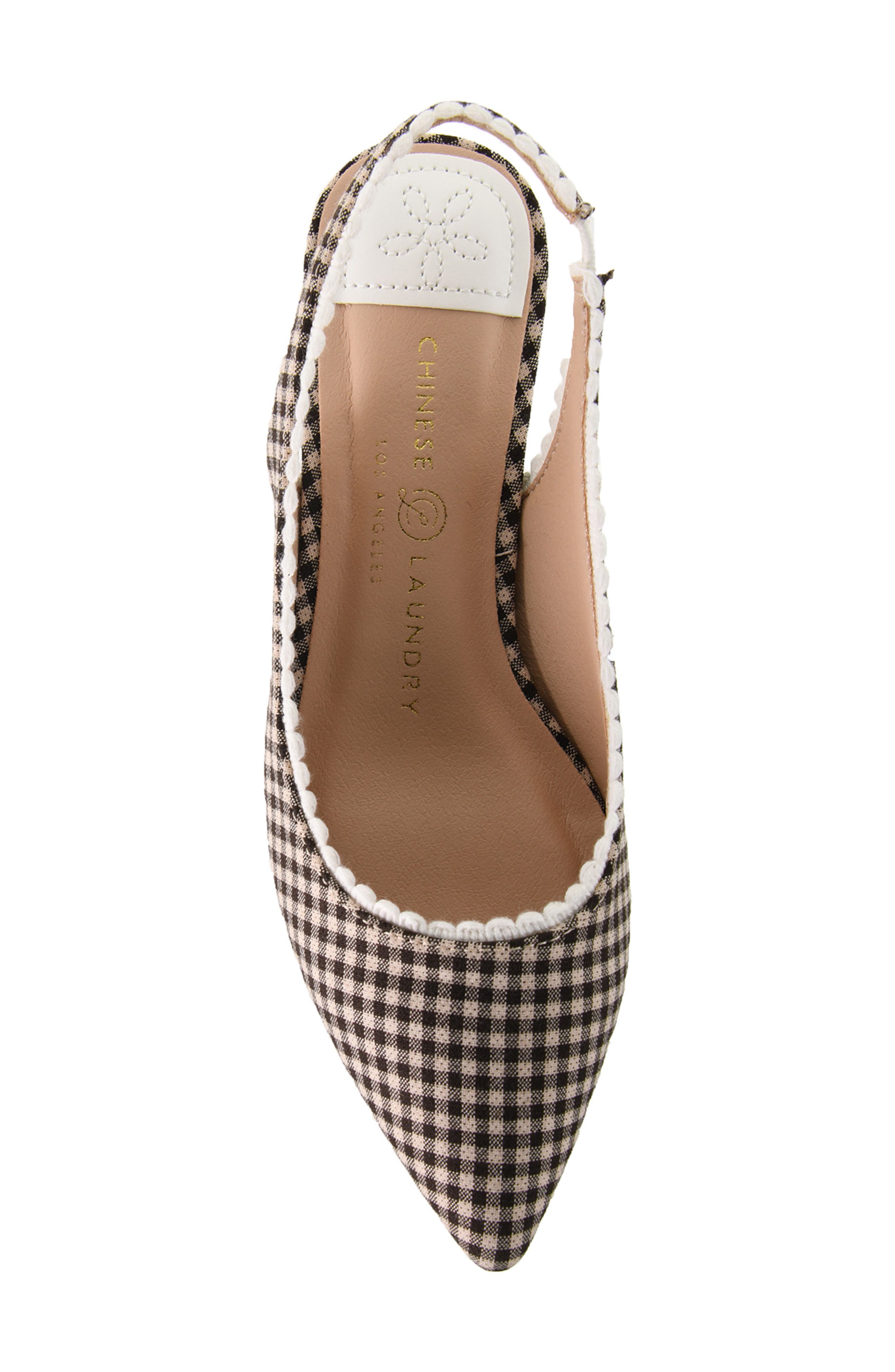 Mayberry Pointed Toe Slingback Pump, Alternate, color, BROWN MULTI