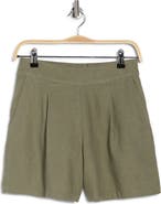 matty m. Linen Blend Shorts