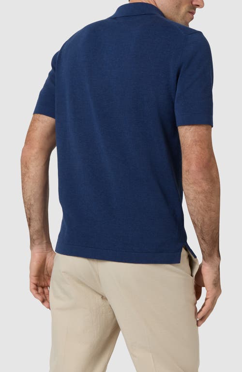 Sid Mashburn Rally Polo Sweater In Blue