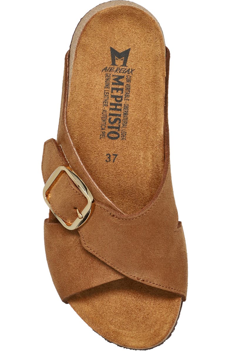 Mephisto Berrie Buckle Strap Slide Sandal, Alternate, color,