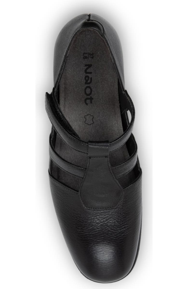 Naot Authentic T-Strap Pump, Alternate, color, Black Soft Leather