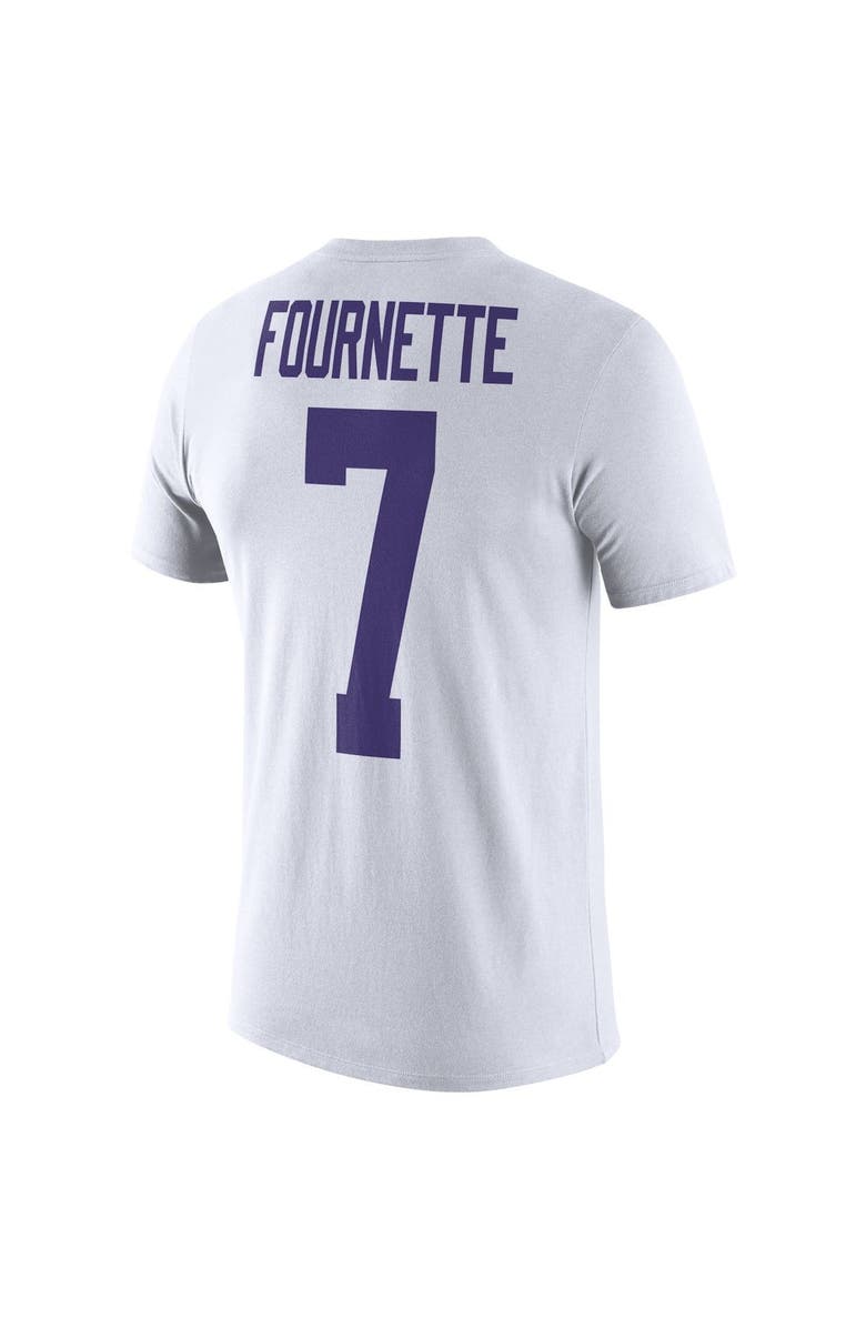 Nike Men's Nike Leonard Fournette White LSU Tigers Football Name & Number Performance T-Shirt, Alternate, color, 