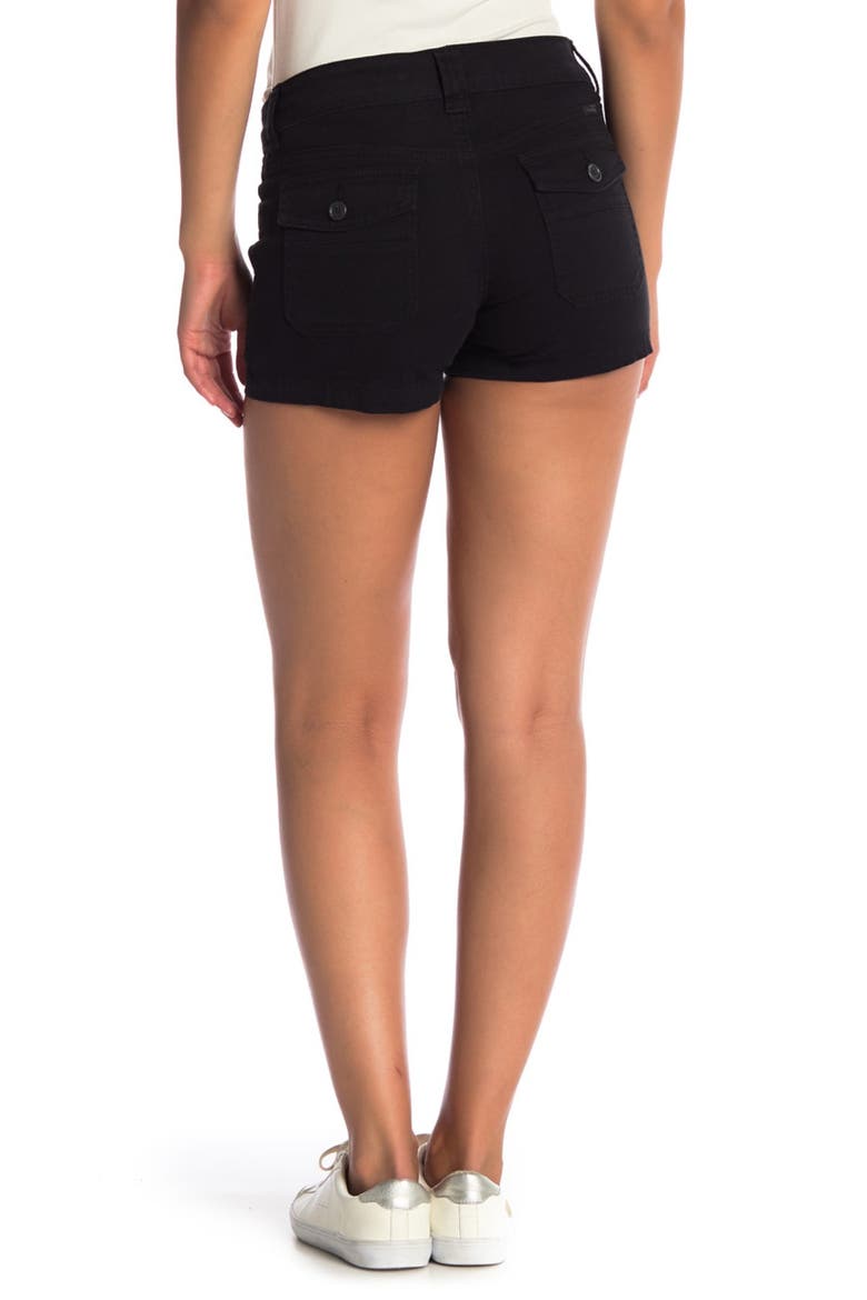 Delaney Stretch Twill Shorts, Alternate, color, BLACK