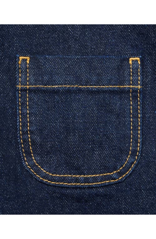 Mango High Waist Denim Shorts In Blue