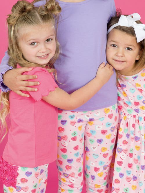 RUFFLEBUTTS RUFFLEBUTTS GIRLS SHORT SLEEVE SCALLOP TEE 
