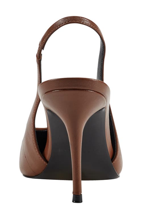 Marc Fisher Ltd Leynne Slingback Pointed Toe Pump In Brown