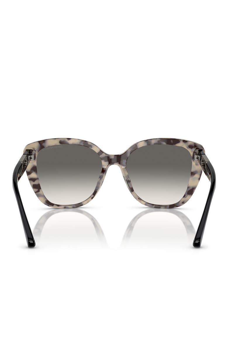 54mm Gradient Butterfly Sunglasses, Alternate, color, HAVANA CREAM / GRADIENT GREY