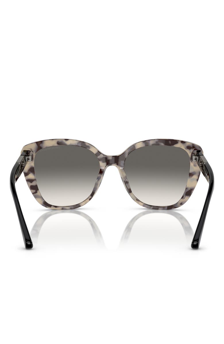 Emporio Armani 54mm Gradient Butterfly Sunglasses, Alternate, color, Havana Cream / Gradient Grey
