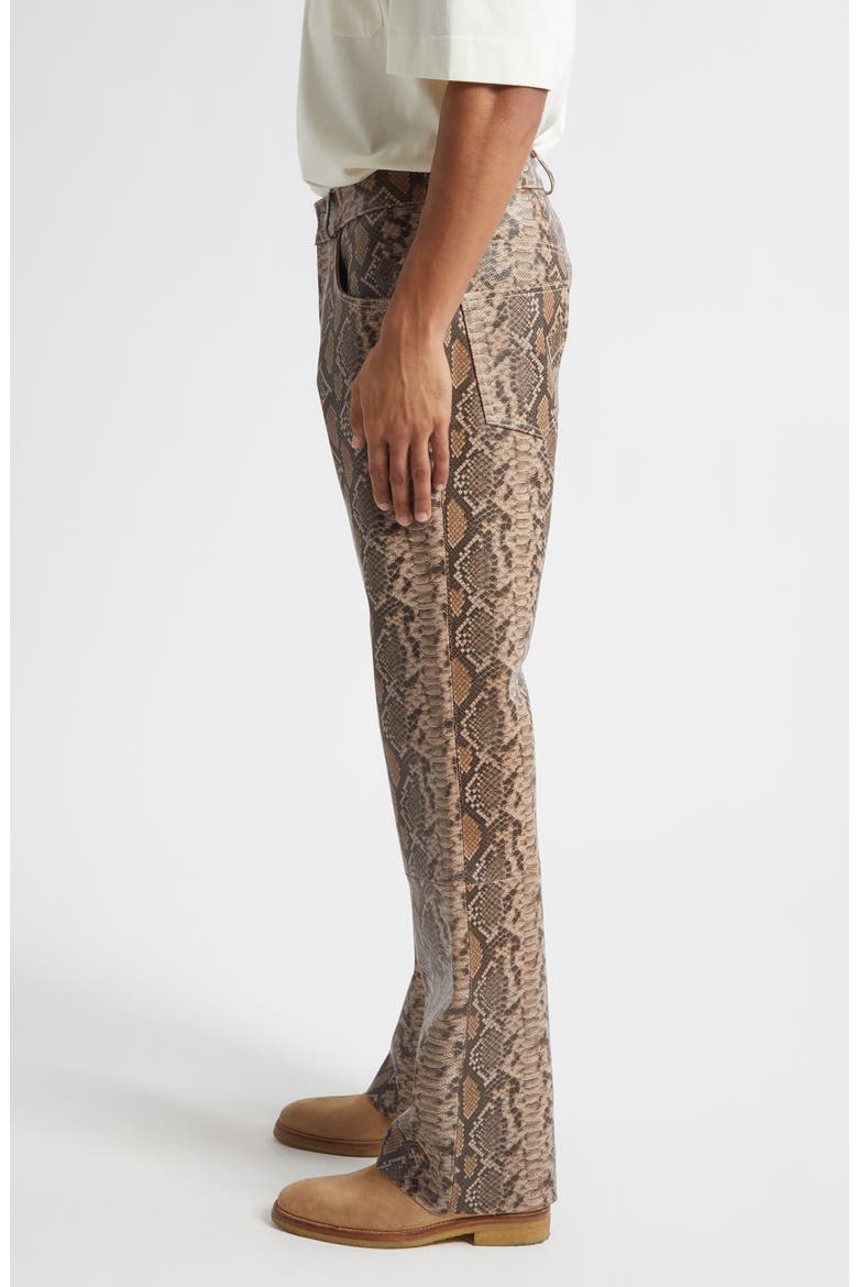 Mr Leather Flare Leg Pants, Alternate, color, SNAKESKIN