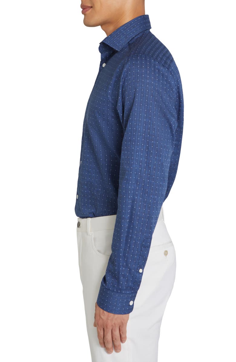 Jack Victor Surrey Dress Shirt, Alternate, color, Navy