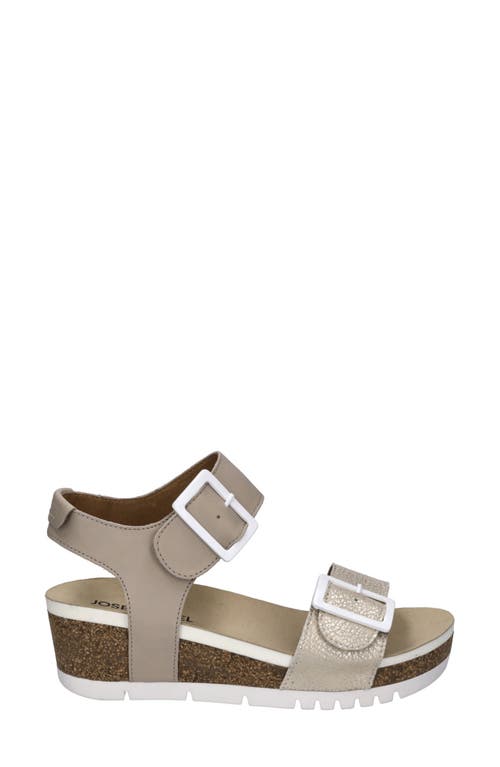 Josef Seibel Quinn 02 Wedge Sandal In Brown