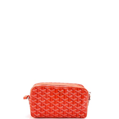 Pre-owned Goyard  Goyard Cap Vert Bag Coated Canvas In Pink