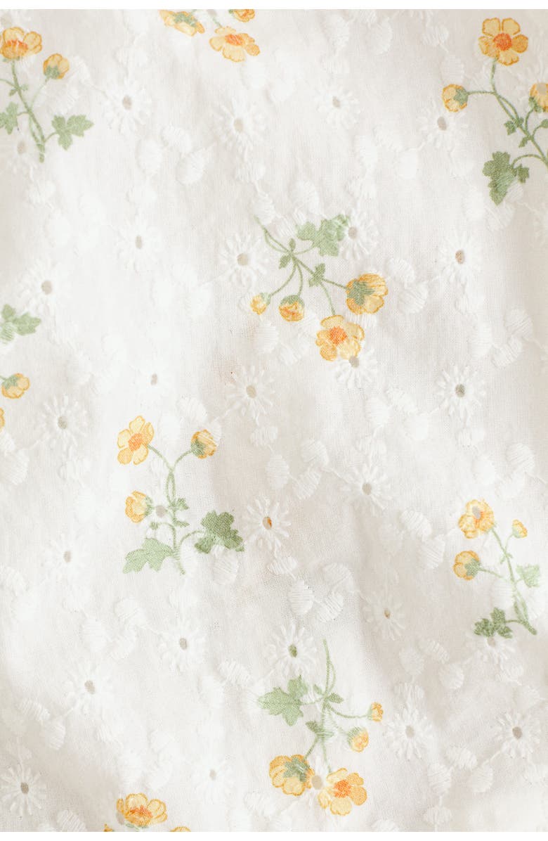 H&M 2-piece Broderie Anglaise Set, Alternate, color, White/Floral