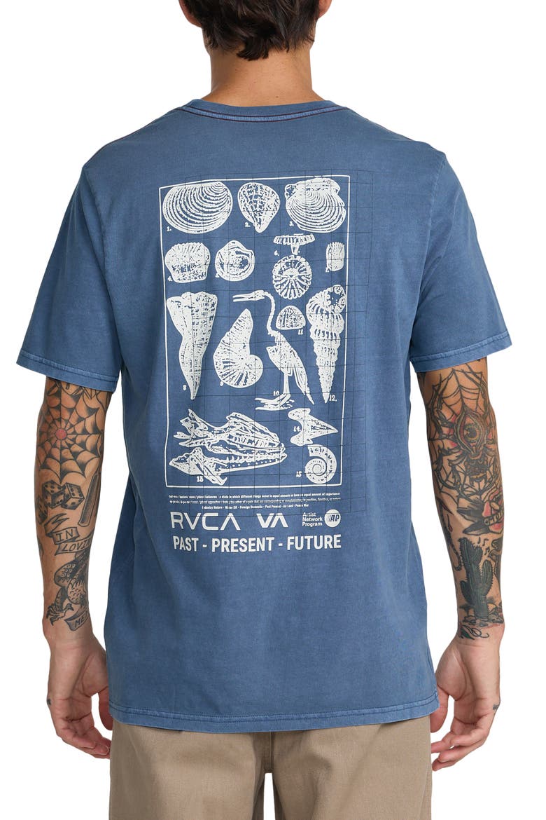 Crustaceous Cotton Graphic T-Shirt, Alternate, color, DARK DENIM