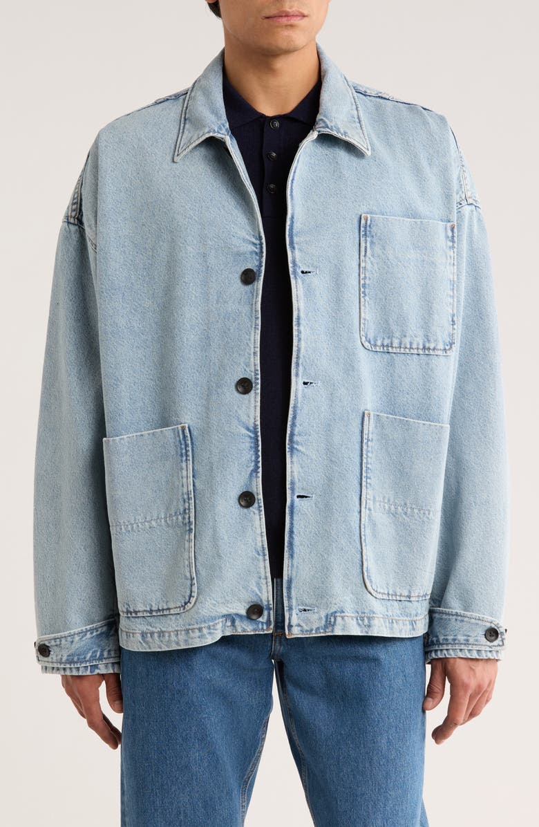 rag & bone Mercer Denim Jacket, Main, color, Skylight