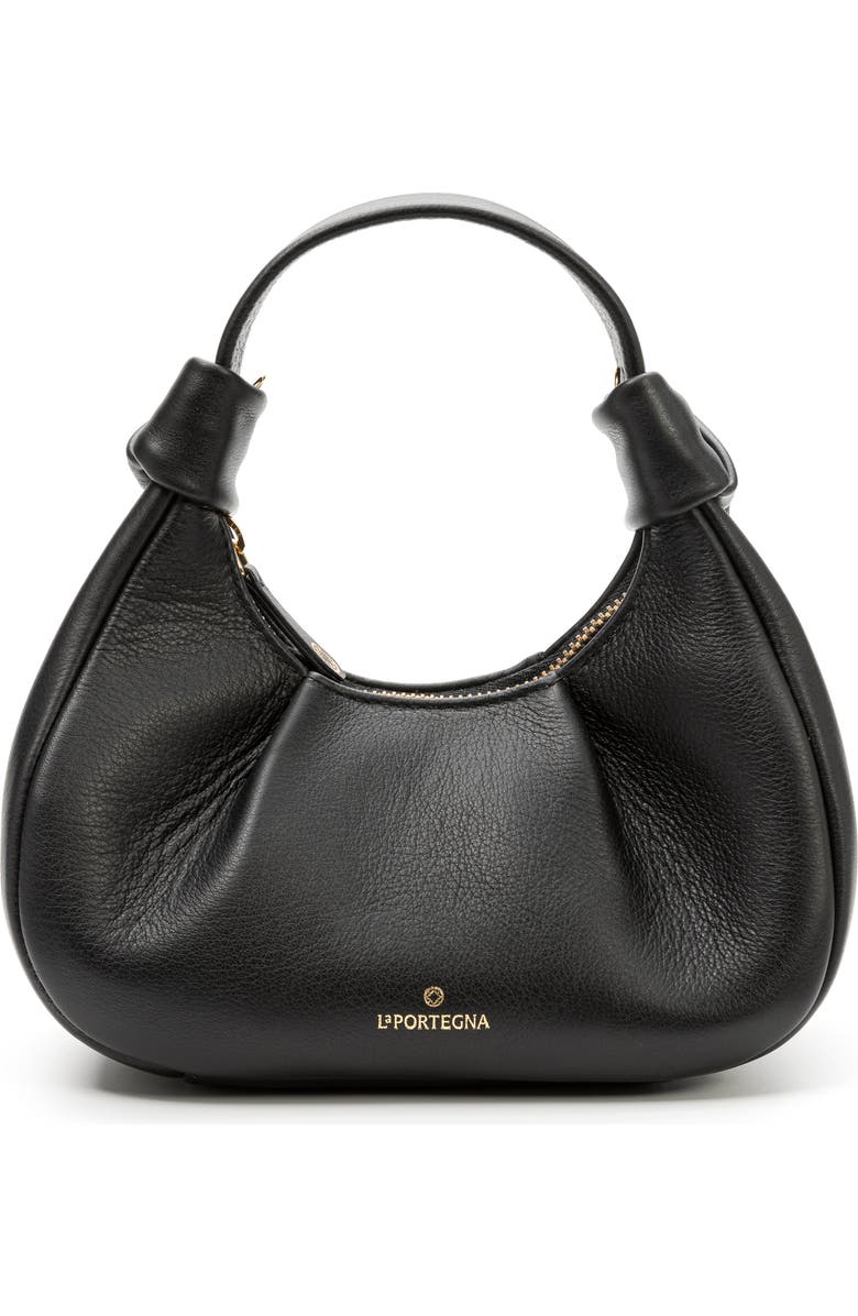 LA PORTEGNA Anita Hobo Bag, Main, color, Black